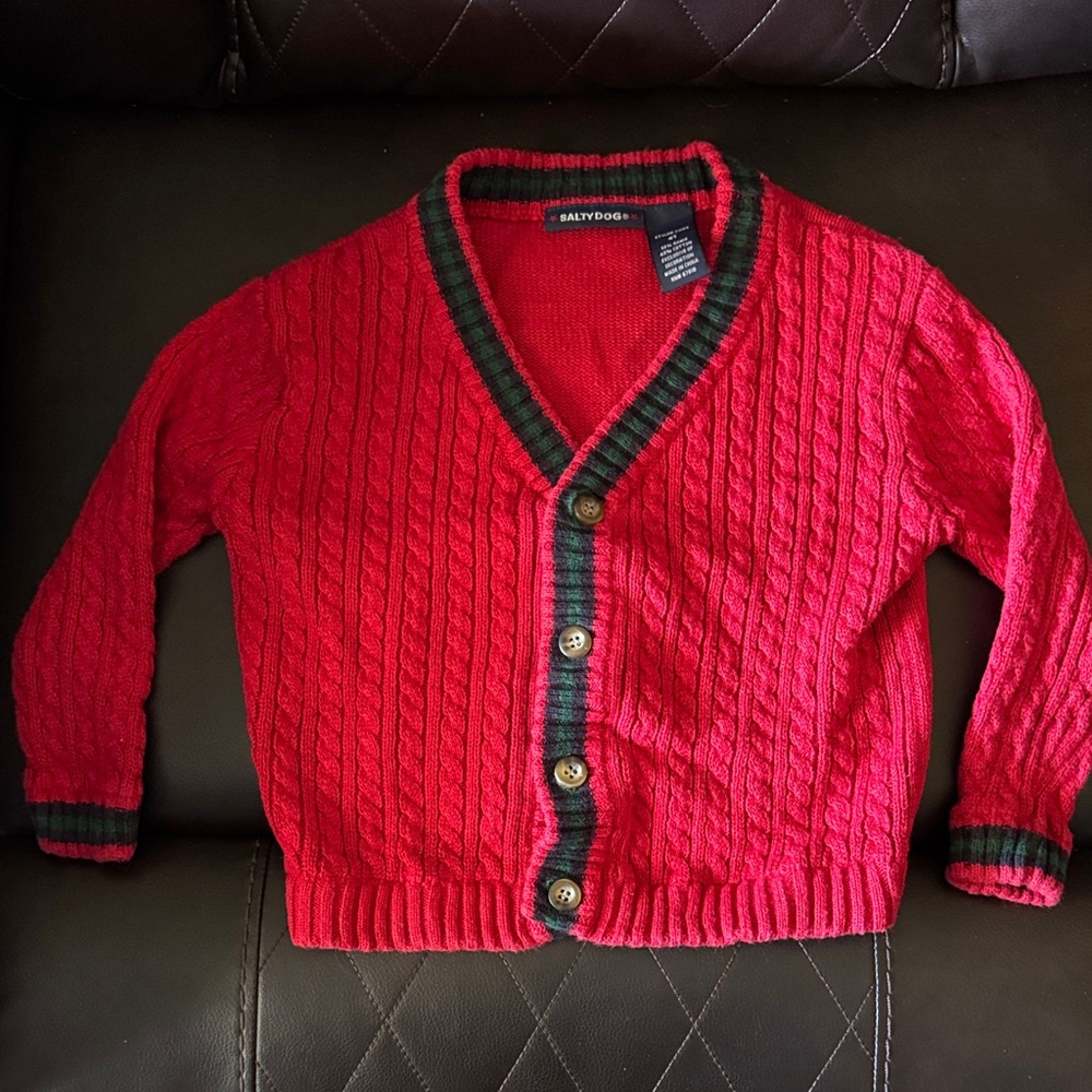 Red Kids Cardigan